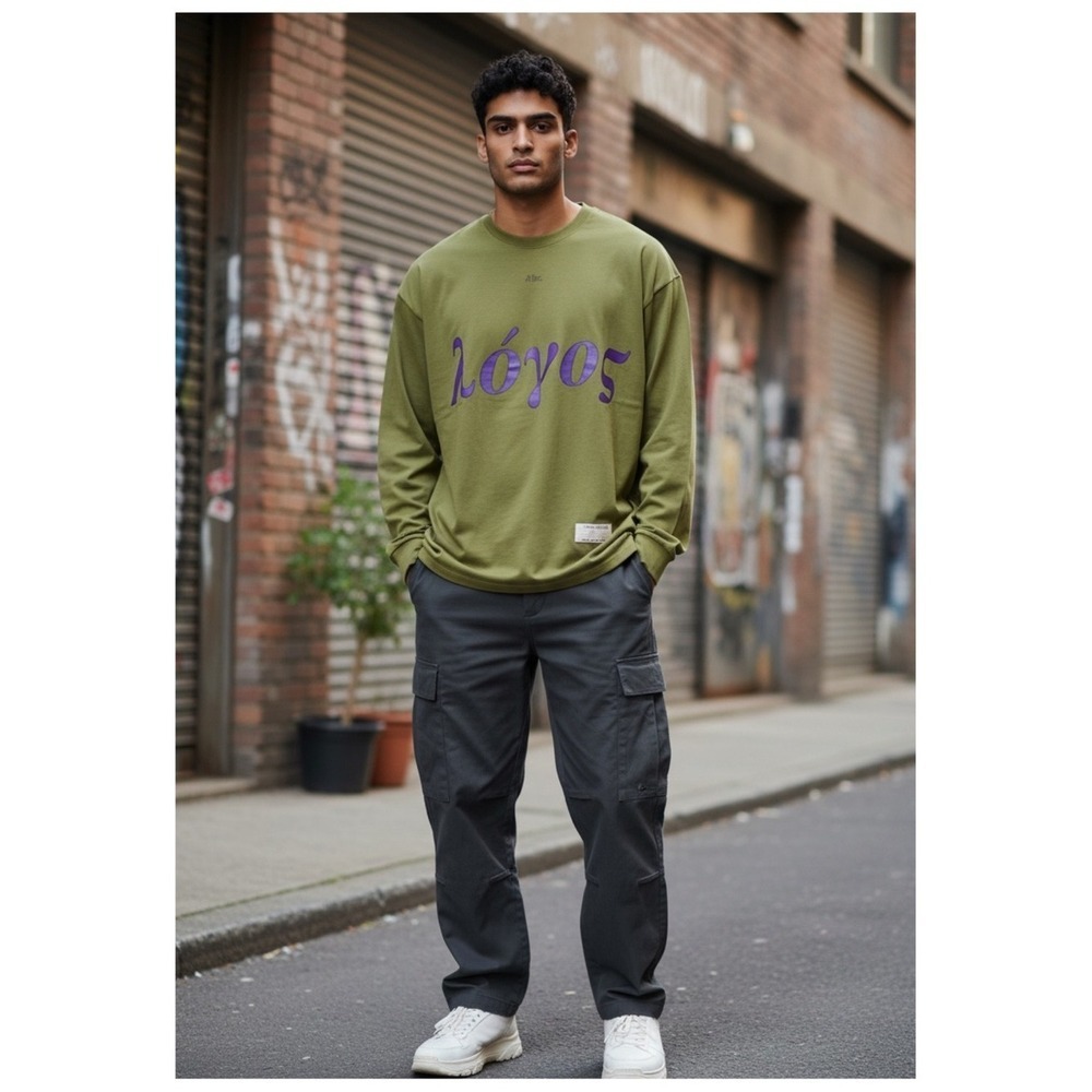 Advisory Board Crystals Fungi Collection Pullover Sweatshirt M Green Streetwear